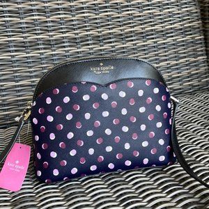 Kate Spade Payton Dome Crossbody with Fiesta Dot Black Multi